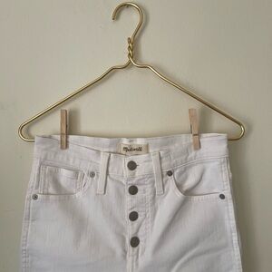 MADEWELL/ High rise skinny jeans